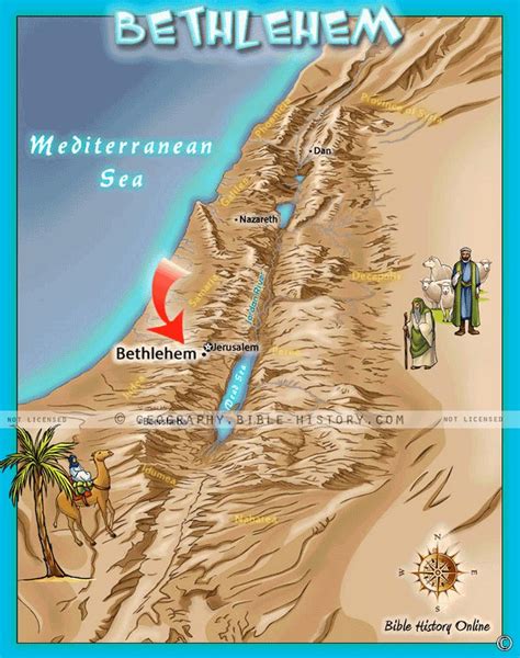 Map Of Nazareth In Biblical Times