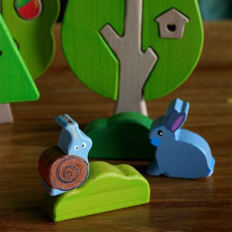 Wooden toy Forest animal 11pcs Animal toys Developing wooden | Etsy