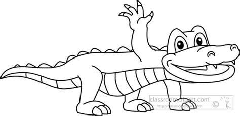 Alligator black and white alligator black and white clipart 3 - WikiClipArt
