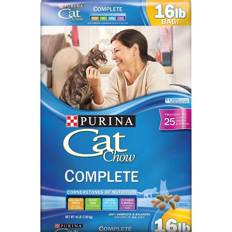 Purina Cat Chow High Protein Dry Cat Food, Complete, 16 lb. Bag ...