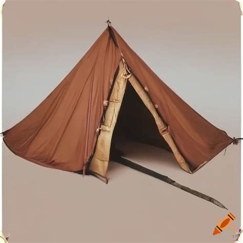 Medieval tent in a historical setting