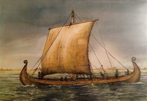 Viking Longship Painting at PaintingValley.com | Explore collection of ...