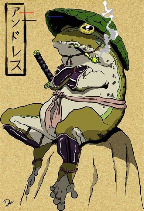 Samurai Frog - Digital Illustration Samurai Frog - Digital Illustration Samurai Frog - Digital ...