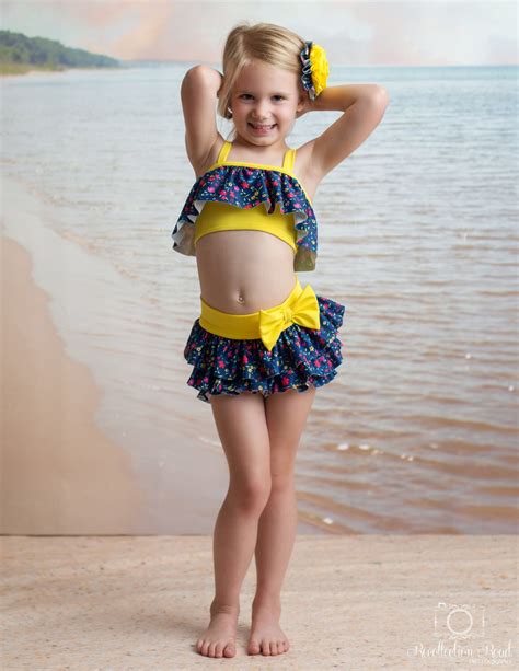 Sale Flapper Bikini in Victory Garden size 2T 5 7 - Etsy | Kids swimwear girls, Cute girl ...