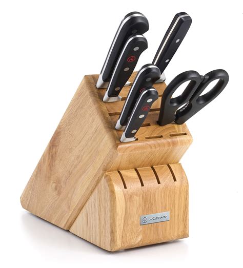 WÜSTHOF Classic Seven Piece Knife Block Set | 7-Piece German Knife Set ...