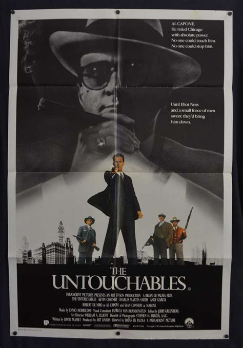 All About Movies - The Untouchables Poster One Sheet Original 1987 ...