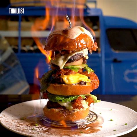 Thrillist on Twitter: "Yes, this burger is on fire.… " | Thrillist ...