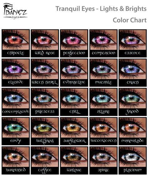 eye color meaning chart - Google Search | Eye color chart, Eye color, Color meaning chart