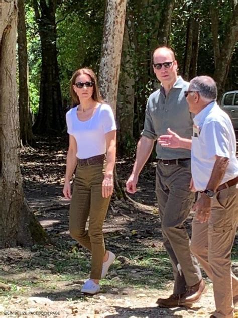 Kate Middleton Casual in Khaki at Ancient Mayan Ruins - Belize 2022