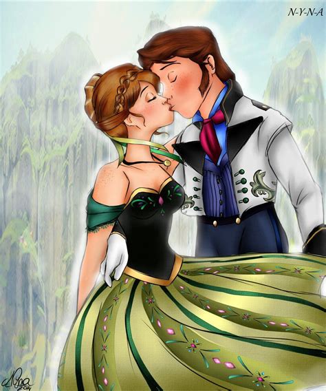 Anna and Hans KISS- by NYNA | Disney princes, Anna, Prince hans