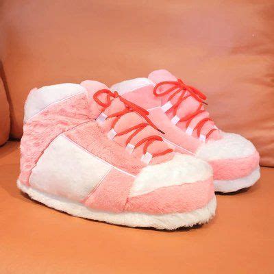 Cozykicks Sneaker Slippers Big Oversized Plush Fluffy Sneakers Slipper ...