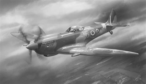 Vaughan Flanagan's Illustration Blog: Spitfire Painting