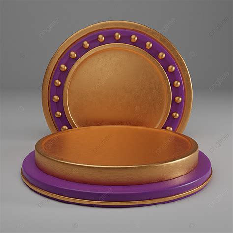 Round Gold Stage Background, Round, 3d, Stage Background Image for Free ...