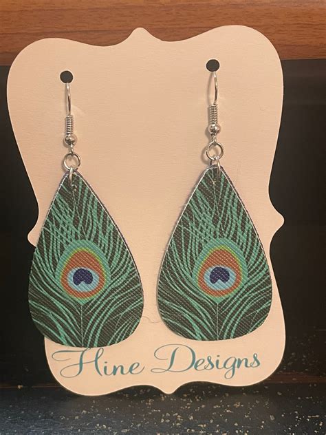 Peacock Earrings - Etsy