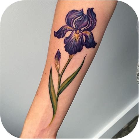 Iris Flower Tattoo