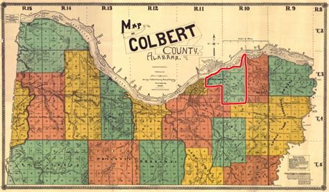 1896 Colbert county map shows "South Florence". » Shoals History