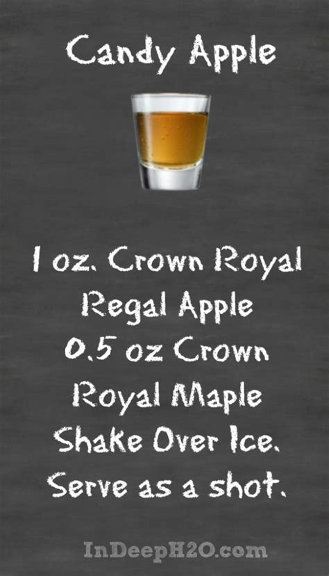 Crown Royal Regal Apple Cocktail Recipes #CrownApple In Deep H2O | Apple drinks, Apple cocktail ...