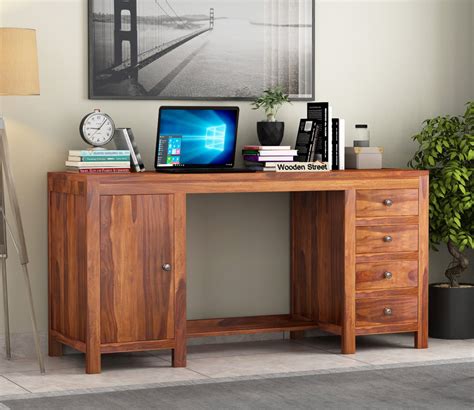 Buy Brason Computer Table (Honey Finish) Online in India at Best Price ...