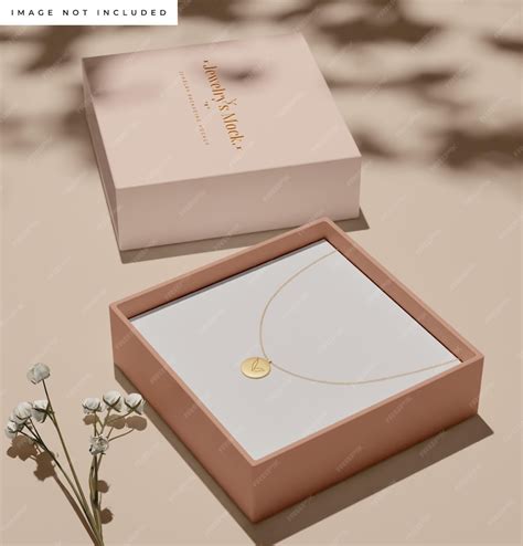 Premium PSD | Jewelry box mockup