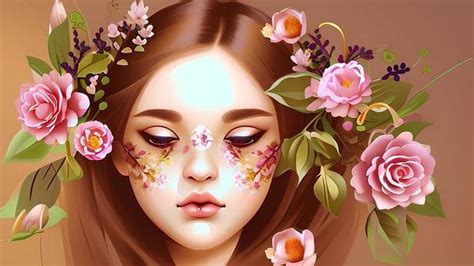 Floral Face Stock Photos, Images and Backgrounds for Free Download
