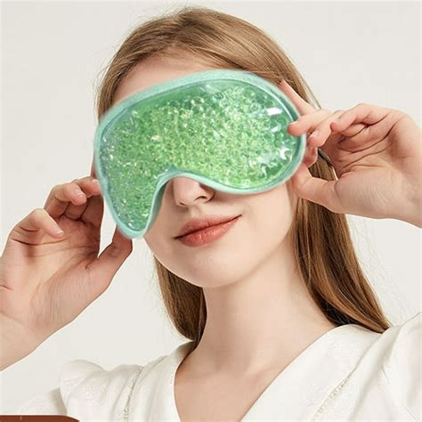 Cooling Ice Gel Eye Masks Reusable Hot Cold Eye Ice Pack for Pain ...