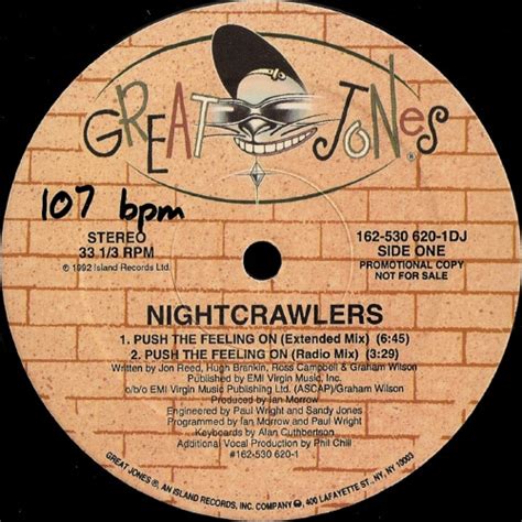 Nightcrawlers – Push The Feeling On (1992, Vinyl) - Discogs