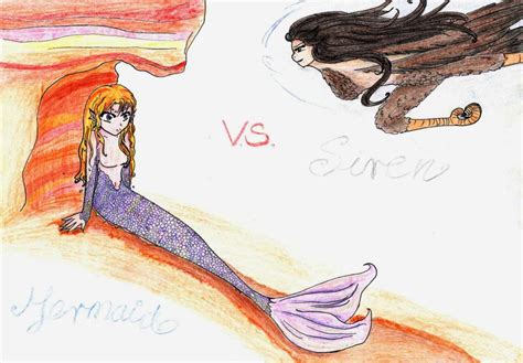 Siren vs Mermaid by Mistralka on DeviantArt