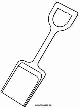 Shovel coloring page  Beach pages Bucket Coloring sketch template