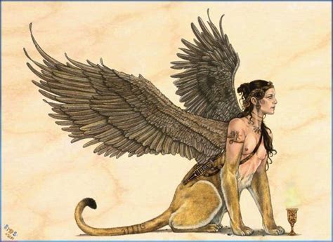 Sphinxdarstellung aus dem antiken Griechenland. Greek Mythical Creatures, Greek Mythological ...