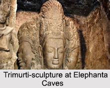 Sculpture at Elephanta Caves, Indian Sculpture