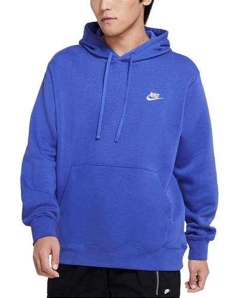 Nike Sportswear Club Fleece Pullover Hoodie in Blue for Men - Lyst