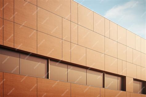 Minimalistic building materials facade design | Premium AI-generated image