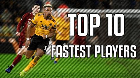 Top 10 Fastest Football Players - YouTube