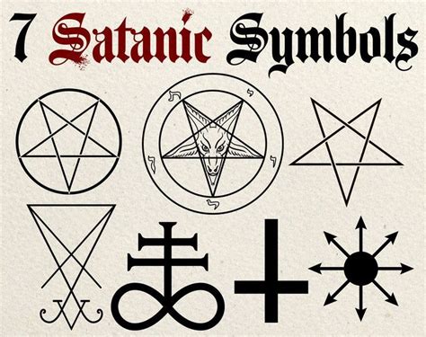 Satanic Symbols Clip Art Vector | Occult symbols, Satanic art, Satanic ...