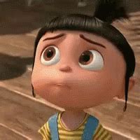 Worried Facial Reaction Agnes Despicable Me GIF | GIFDB.com