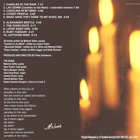 Candles In The Rain - Melanie C mp3 buy, full tracklist