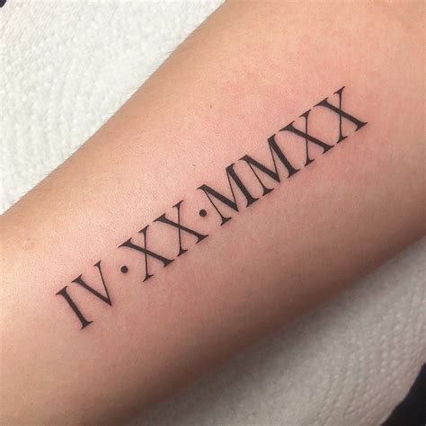 30+ Roman Numerals Tattoo Ideas for Men and Women | Roman numeral tattoos, Roman numbers tattoo ...