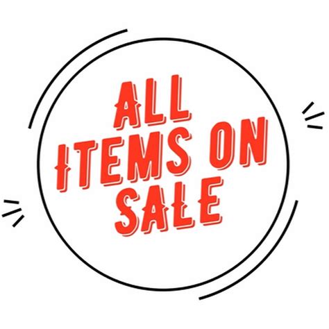 All Items on Sale - YouTube