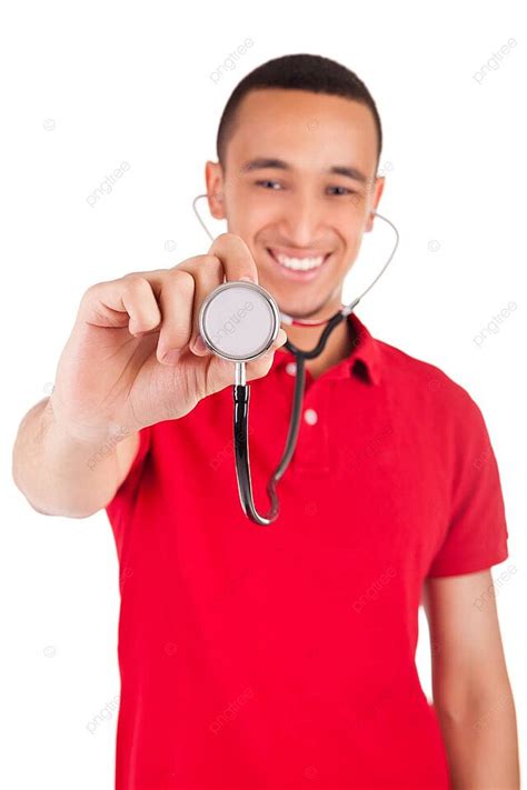 Isolated Portrait Of A Male African American Healthcare Professional Wearing A Smile Photo ...
