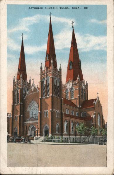 Catholic Church Tulsa, OK Postcard