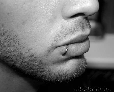 Fresh lip piercing with ring by insurgent6669 on DeviantArt