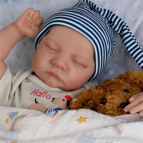 Milidool Realistic Reborn Baby Dolls Boy-17 Inch Full Body Silicone ...