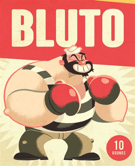 POPEYE ART SHOW — “Bluto VS. Brutus” by Glen...