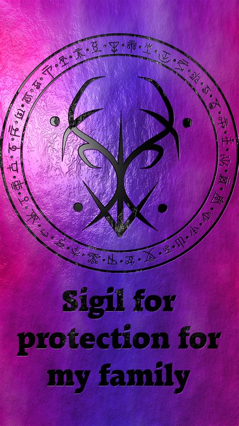 Sigil for protection for my family Requested by anonymous Witchcraft Spell Books, Wiccan Spell ...