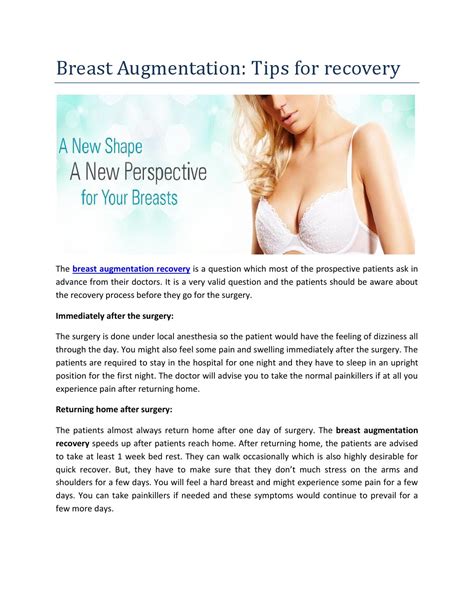 Breast Augmentation: Tips for recovery by Allure Medspa - Issuu