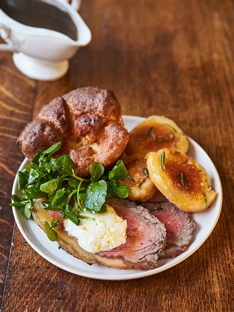 Roast beef & Yorkshire puddings | Jamie Oliver recipes Yorkshire Pudding Jamie Oliver, Yorkshire ...