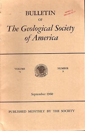 Bulletin of the Geological Society of America; Vol. 71, No. 9; September, 1960 by Geological ...