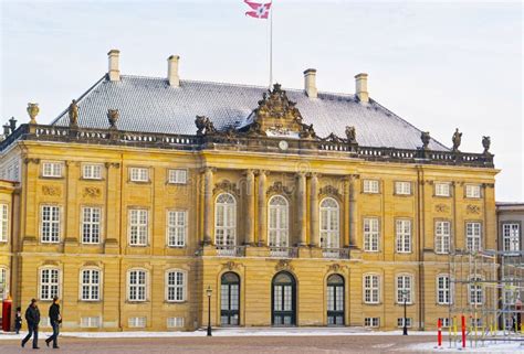 Frederick Eighth Royal Palace in Amalienborg in Copenhagen in Wi ...