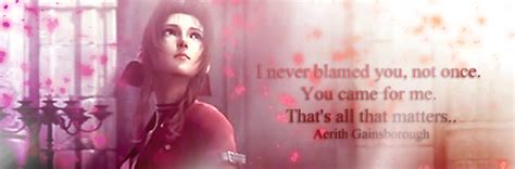 Final Fantasy VII: Aerith {Quote 1} by Sky-Mistress on DeviantArt