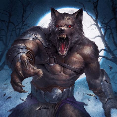 Werewolf, Ameen Naksewee on ArtStation at https://www.artstation.com/artwork/owRBL | Werewolf ...